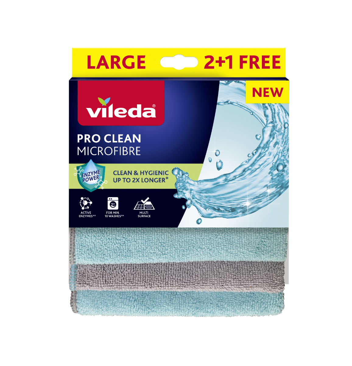 Vileda Pro Clean mikrohadřík 2+1 ks