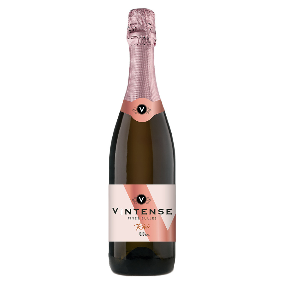 VINTENSE Jemně šumivé nealkoholické víno rosé 750 ml
