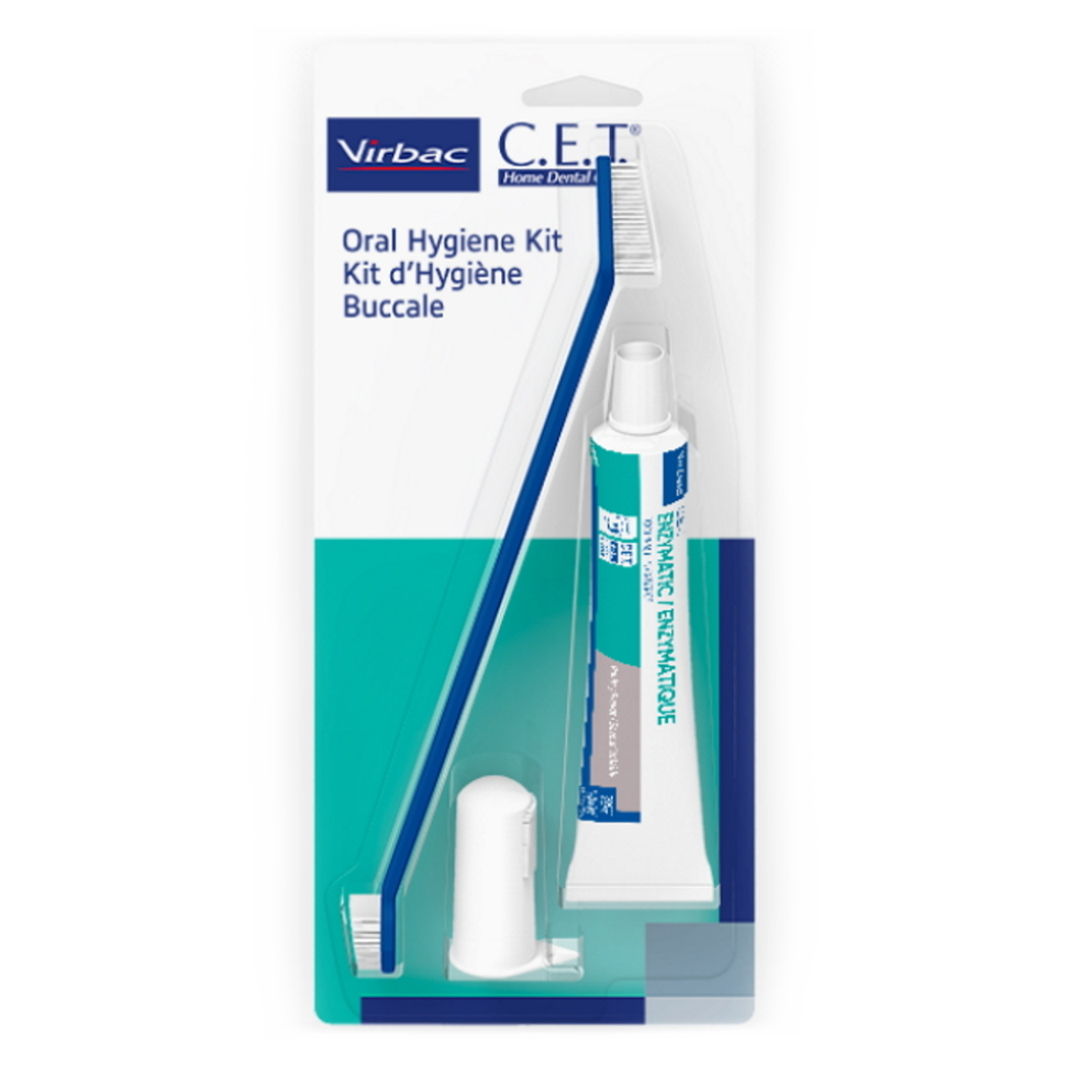 VIRBAC C.E.T. pes Zubní pasta enzymatická drůbeží 70 g + kartáčky