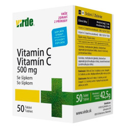 VIRDE Vitamin C 500 mg se šípkem 50 tablet