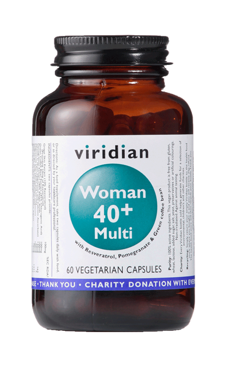 VIRIDIAN 40+ Woman Multivitamin 60 kapslí