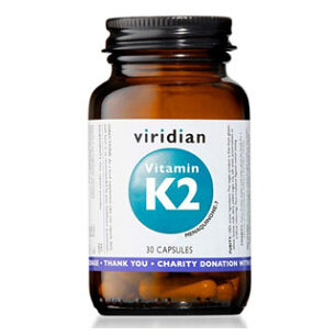 VIRIDIAN Nutrition vitamin K2 30 kapslí