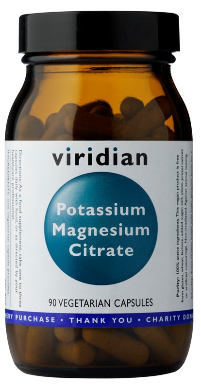 VIRIDIAN Potassium Magnesium Citrate 90 kapslí