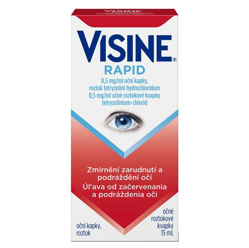 VISINE Rapid 0,5 mg/ml oční kapky, roztok 15 ml