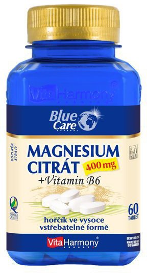 VITAHARMONY Magnesium citrát 400 mg+Vitamin B6 60 tablet