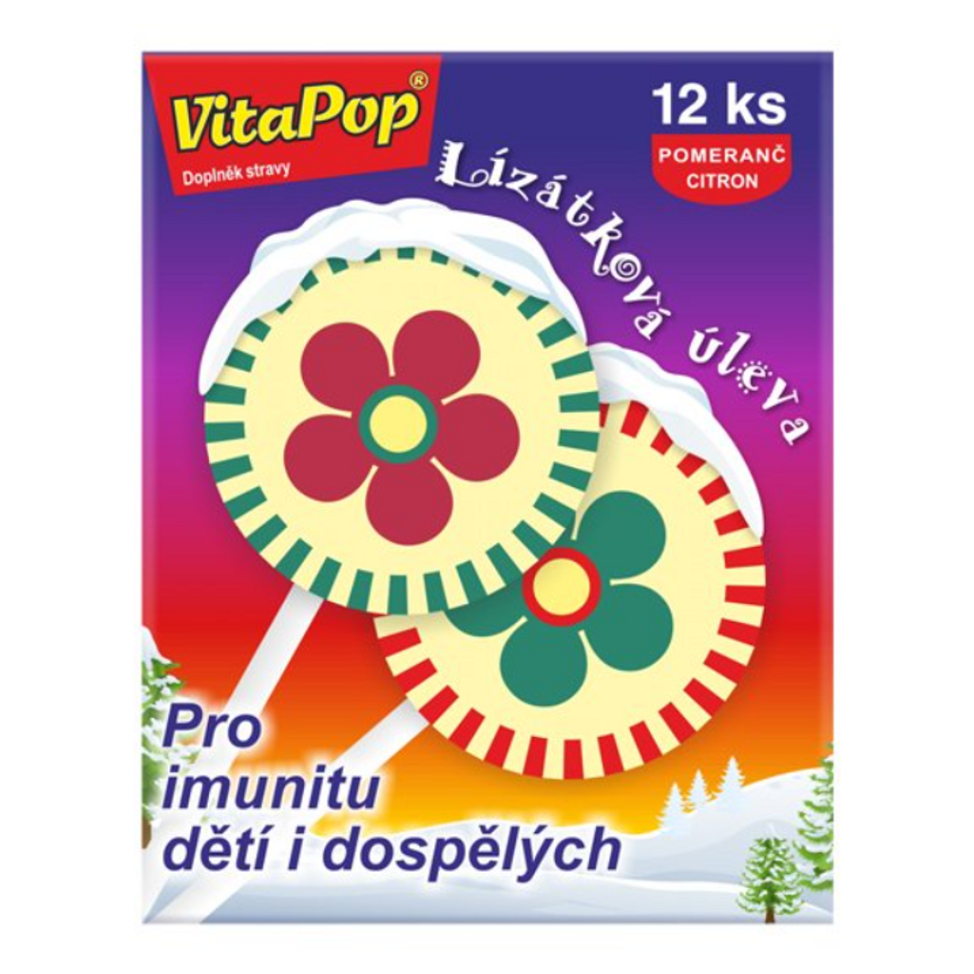 VITAHARMONY VitaPop roksová lízátka 12 kusů