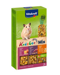 Vitakraft Kräcker Trio Mix křeček –⁠⁠⁠⁠⁠⁠ med, ořechy a ovoce 3x56 g