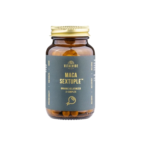 VITALVIBE Maca Sextuple™ BIO Gelatinized 3-Complex, 60 kapslí