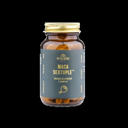 VITALVIBE Maca Sextuple™ BIO Gelatinized 3-Complex, 60 kapslí