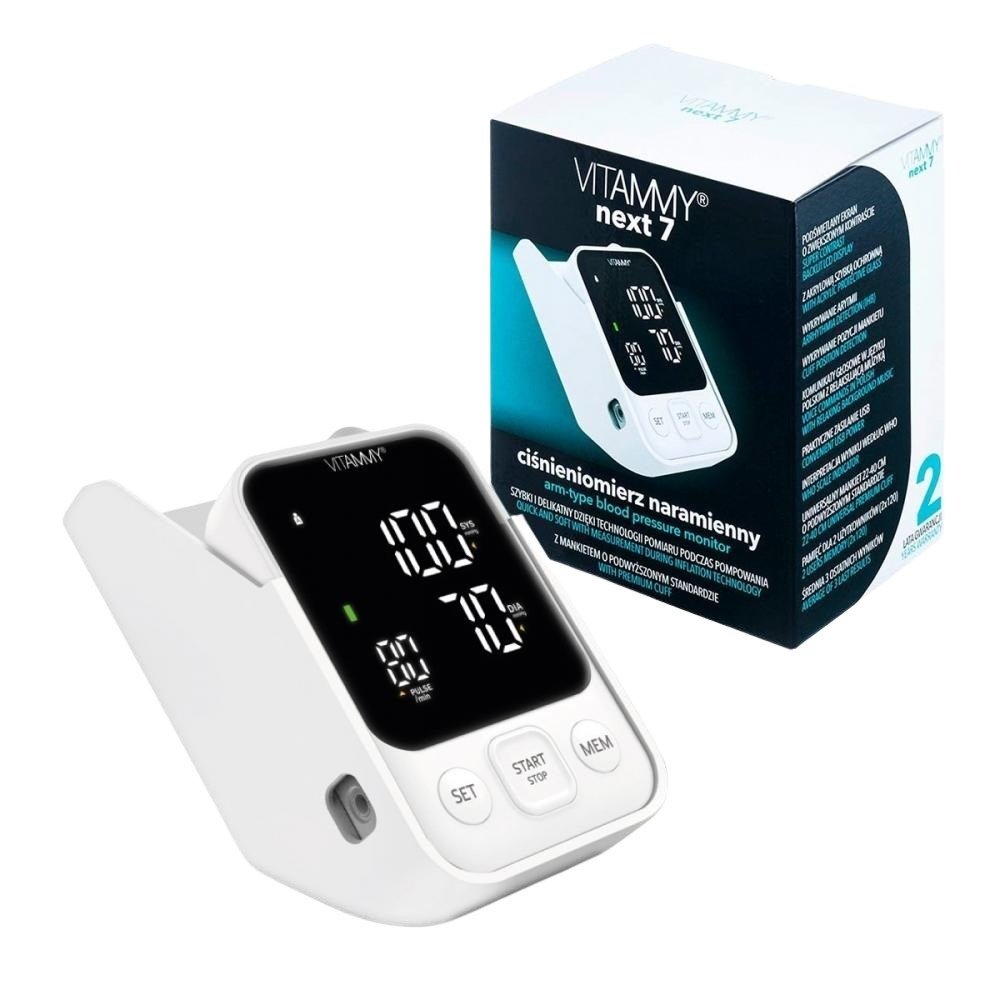 VITAMMY Next 7 Ramenní tlakoměr s hlasovou funkcí a manžetou vyššího standardu