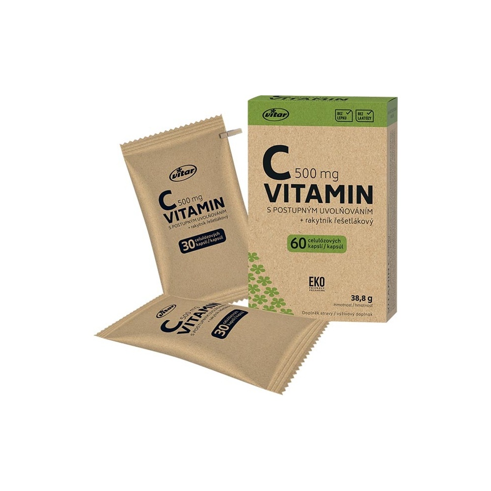 Vitar EKO Vitamin C 500 mg s postupným uvolňováním 60 kapslí