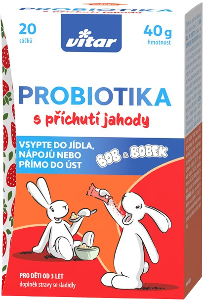 VITAR Kids Probiotika Bob a Bobek 20 sáčků