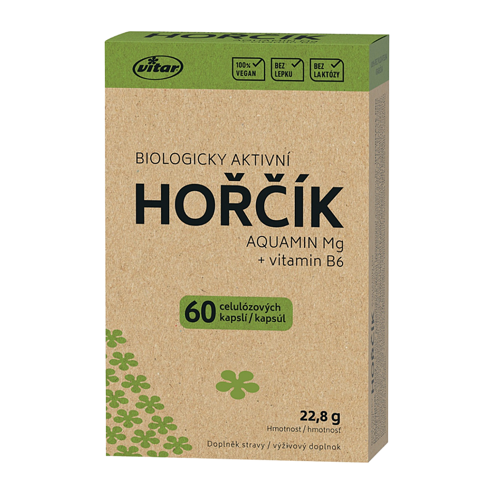VITAR Origin Hořčík Aquamin 60 kapslí
