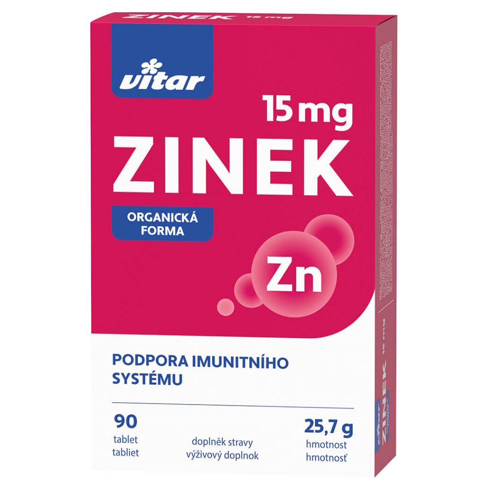 VITAR Zinek 15 mg 90 tablet