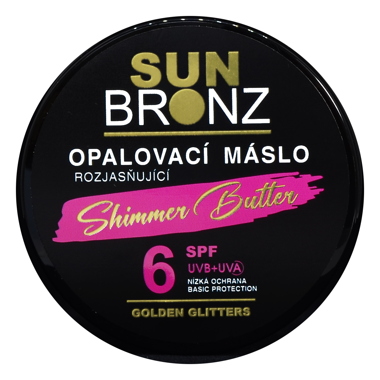 VIVACO SUN BRONZ Opalovací máslo s rozjasňujícími glitry SPF 6, 100 ml