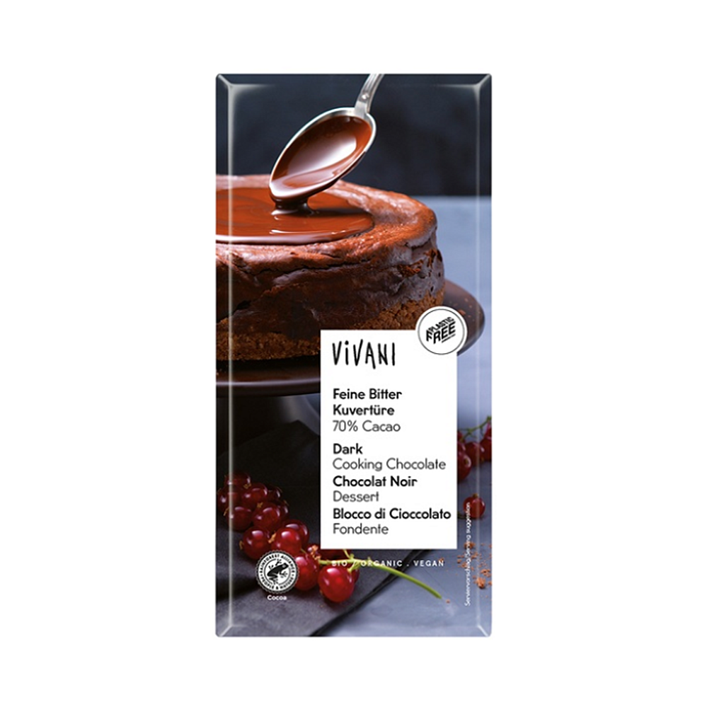 VIVANI Čokoláda hořká na vaření BIO 150 g