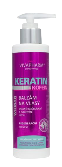 VIVAPHARM Keratinový balzám na vlasy pro ženy 200 ml