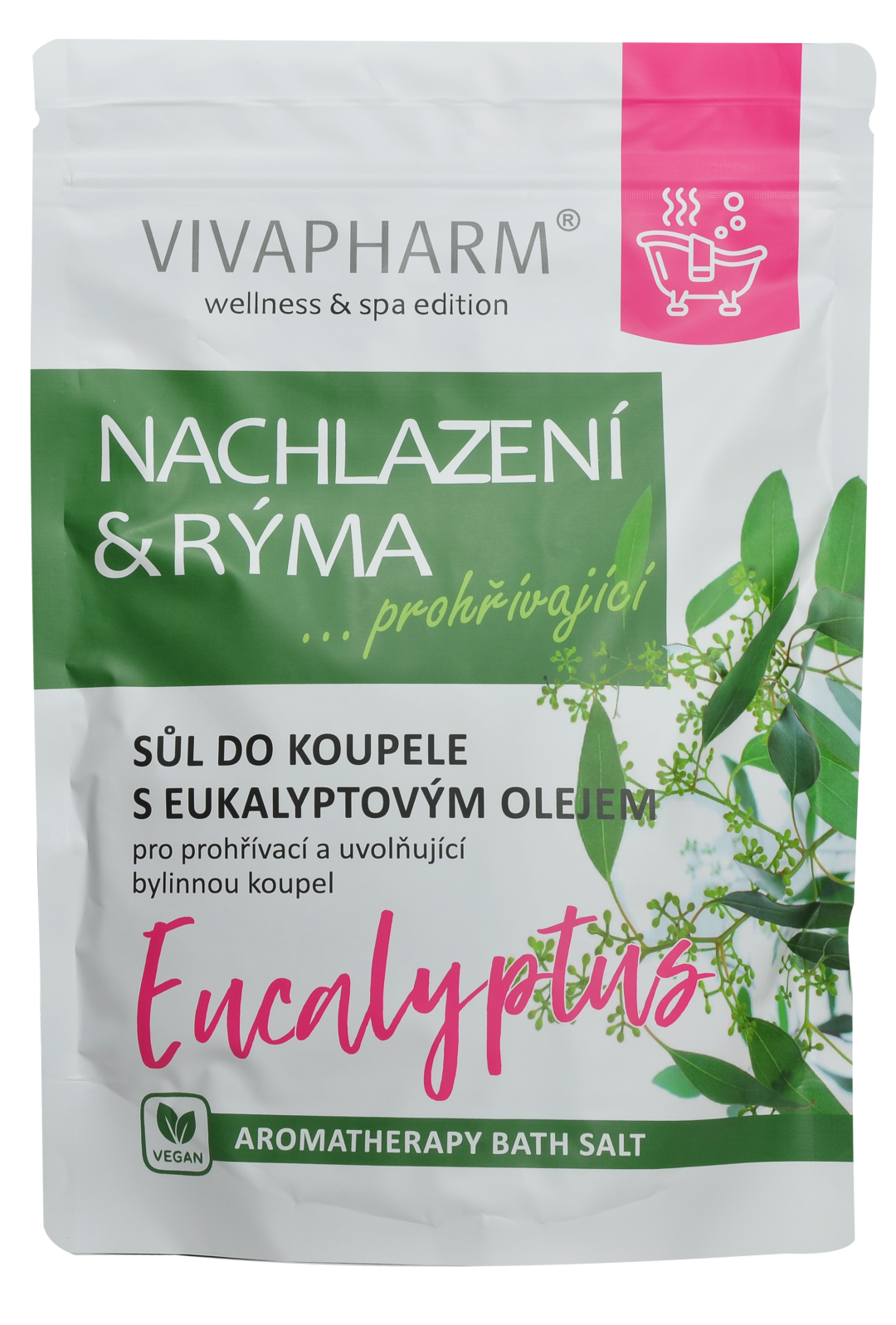 VIVAPHARM Sůl do koupele Nachlazení a rýma 1000 g