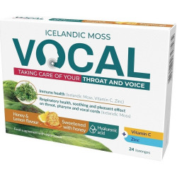 VOCAL HA Pastilky s příchutí medu a citrónu 24 kusů