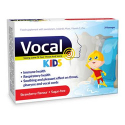 VOCAL Kids měkké pastilky s příchutí jahody 24 kusů