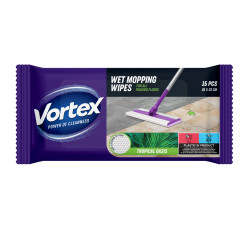 Vortex Náhradní vlhčené ubrousky na mop Tropický vánek 15 ks