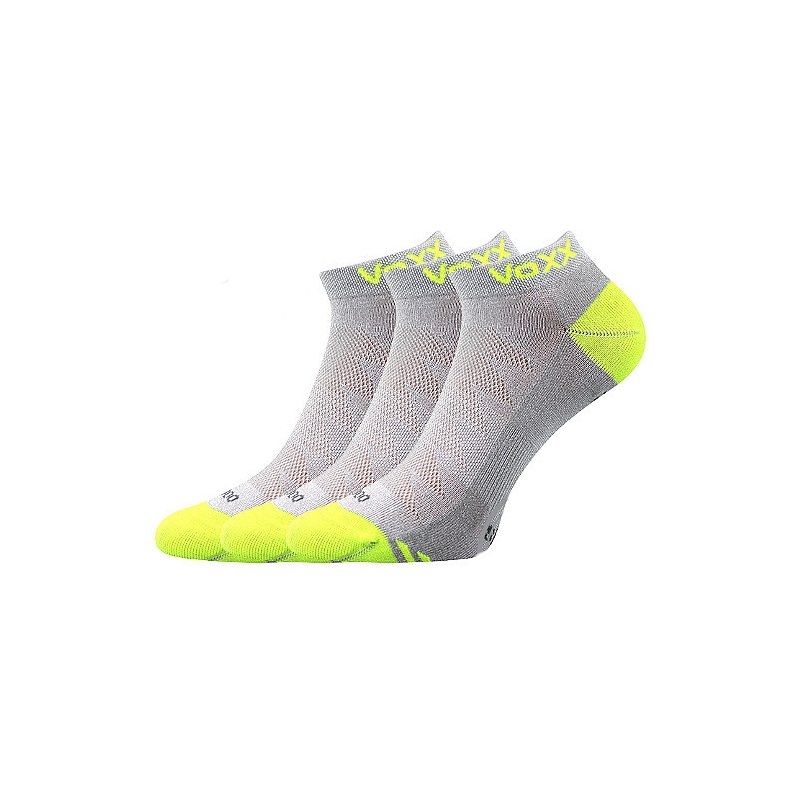 VoXX 3PACK ponožky bambusové světle šedé (Bojar) M