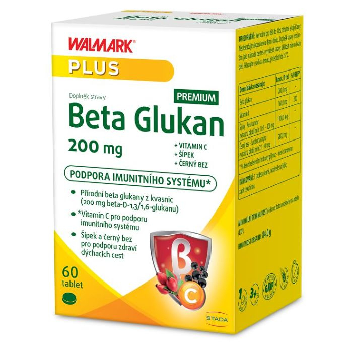WALMARK Beta Glukan premium 200 mg 60 tablet