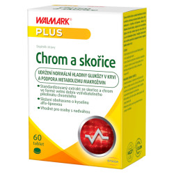 WALMARK Chrom a skořice 60 tablet
