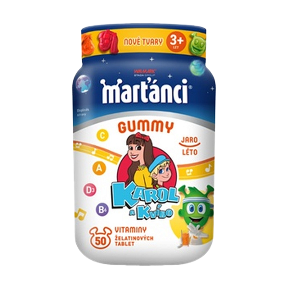 WALMARK Gummy Karol a Kvído 50 tablet + samolepky