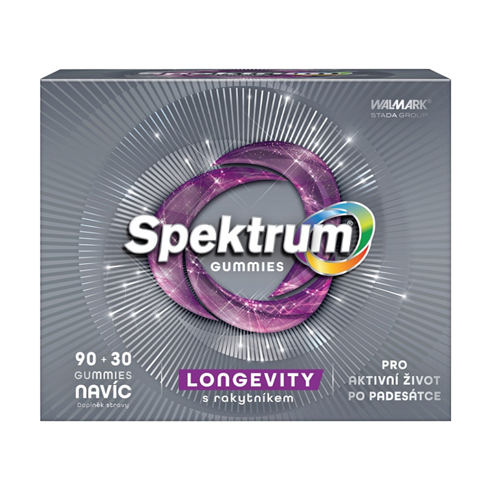 WALMARK Spektrum gummies LONGEVITY s rakytníkem 90 + 30 gummies NAVÍC