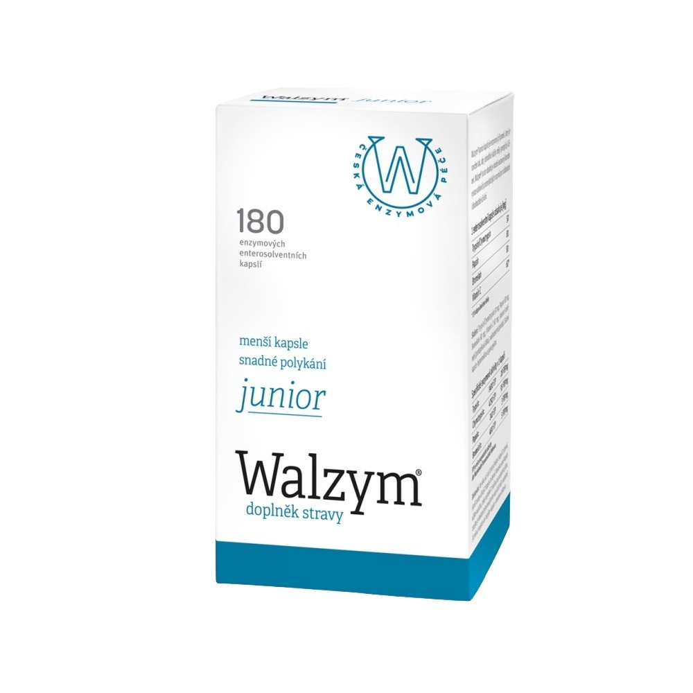 Walzym Junior enzymové kapsle 180 kapslí