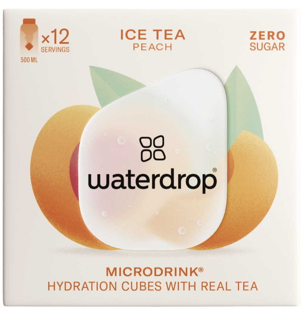 WATERDROP Broskvový ledový čaj 12 kapslí