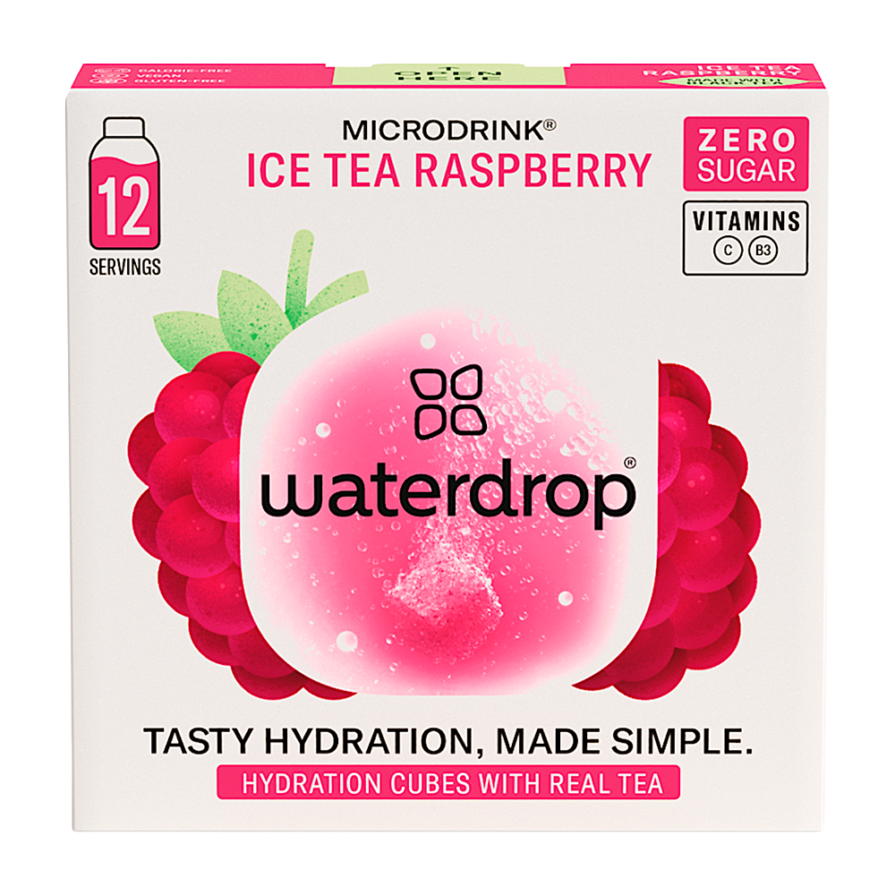 WATERDROP Ice tea malina 12 kusů