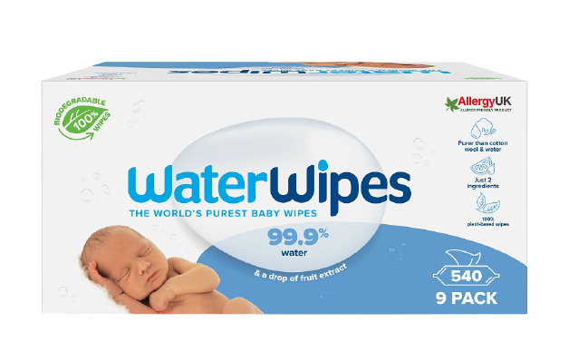 WATERWIPES 100% BIO odbouratené ubrousky 9 x 60 ks