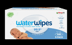 WATERWIPES 100% BIO odbouratené ubrousky 9 x 60 ks