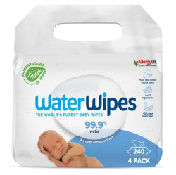 WATERWIPES 100% BIO Odbouratelné ubrousky 4x 60 ks