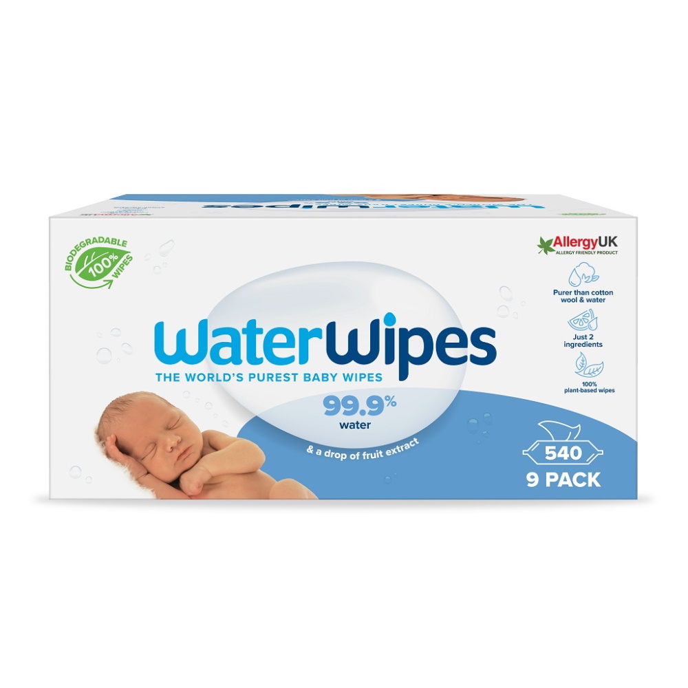 WaterWipes 100% BIO odbouratelné ubrousky 9x60 ks