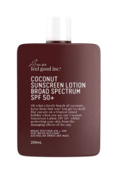 We are feel good inc. Coconut sunscreen lotion SPF 50+ 200 ml