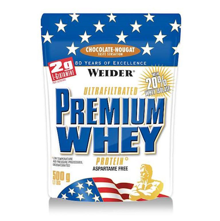 WEIDER Premium whey syrovátkový protein příchuť čokoláda a nugát 500 g