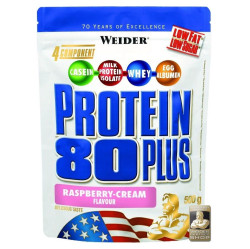 WEIDER Protein 80 plus malina a smetana 500 g