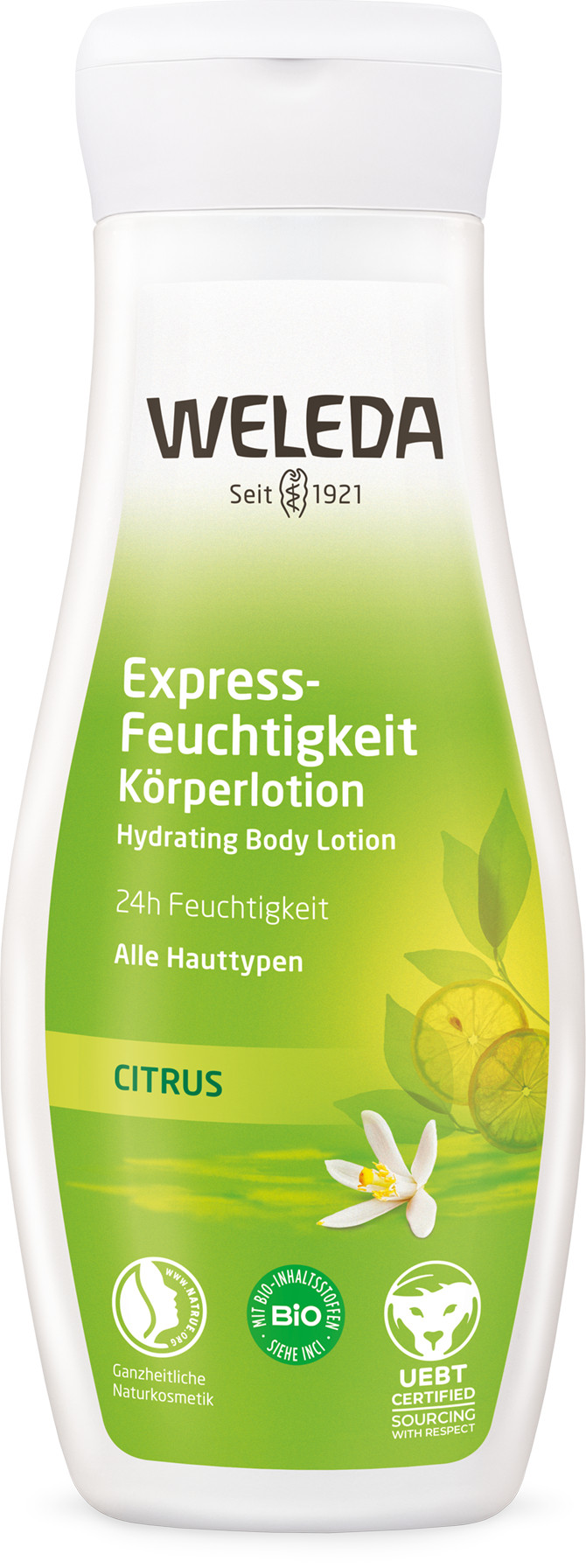 WELEDA 24h Expresně hydratující tělové mléko 200 ml