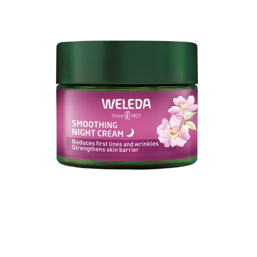 WELEDA Smoothing night cream, Rozjasňující noční krém, Divoká růže a bílý čaj 40 ml
