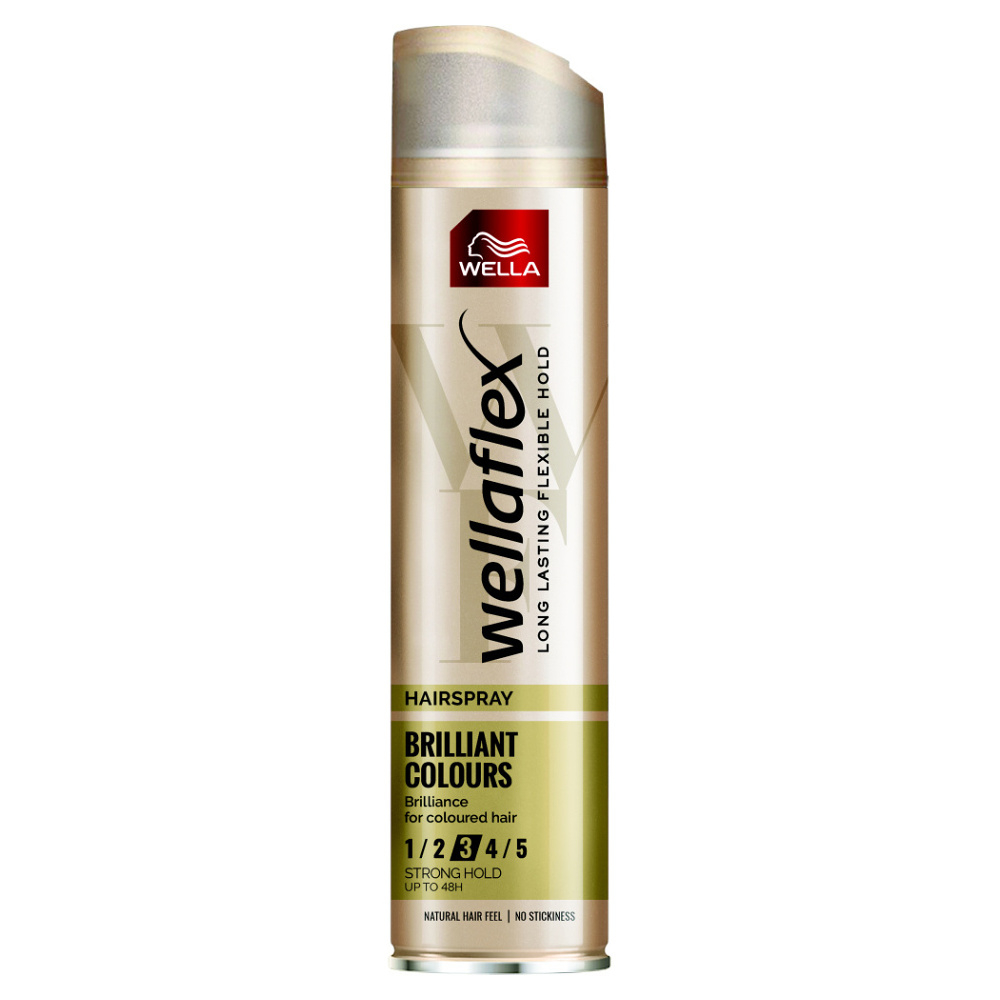 WELLAFLEX  Brilliant Colors Lak na vlasy Strong Hold 250 ml