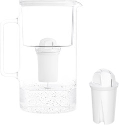 Wessper Skleněná konvice AquaClassic D2 3,3 l, bílá + 1 filtr