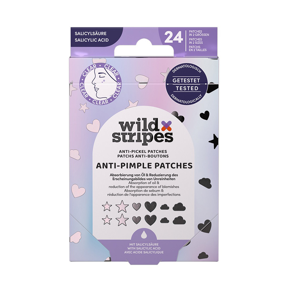 Wild Stripes Anti-Pimple Patches Holo Clear s kyselinou salicylovou 24 ks