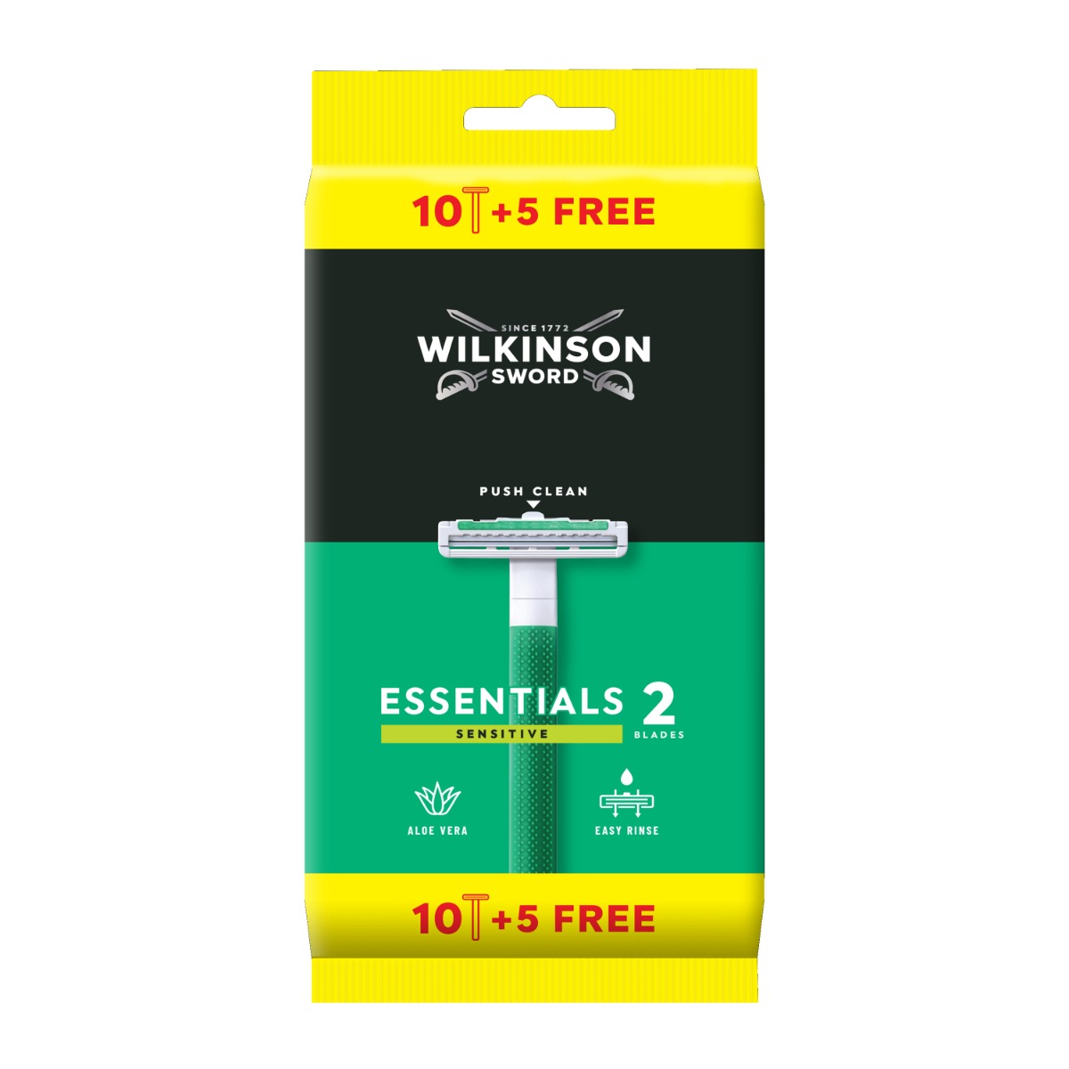 Wilkinson Essentials 2 Sensitive pánské holicí strojky 10+5 ks