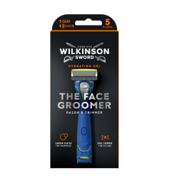 Wilkinson Hydrating Gel The Face Groomer 2in1 holicí strojek 1 ks