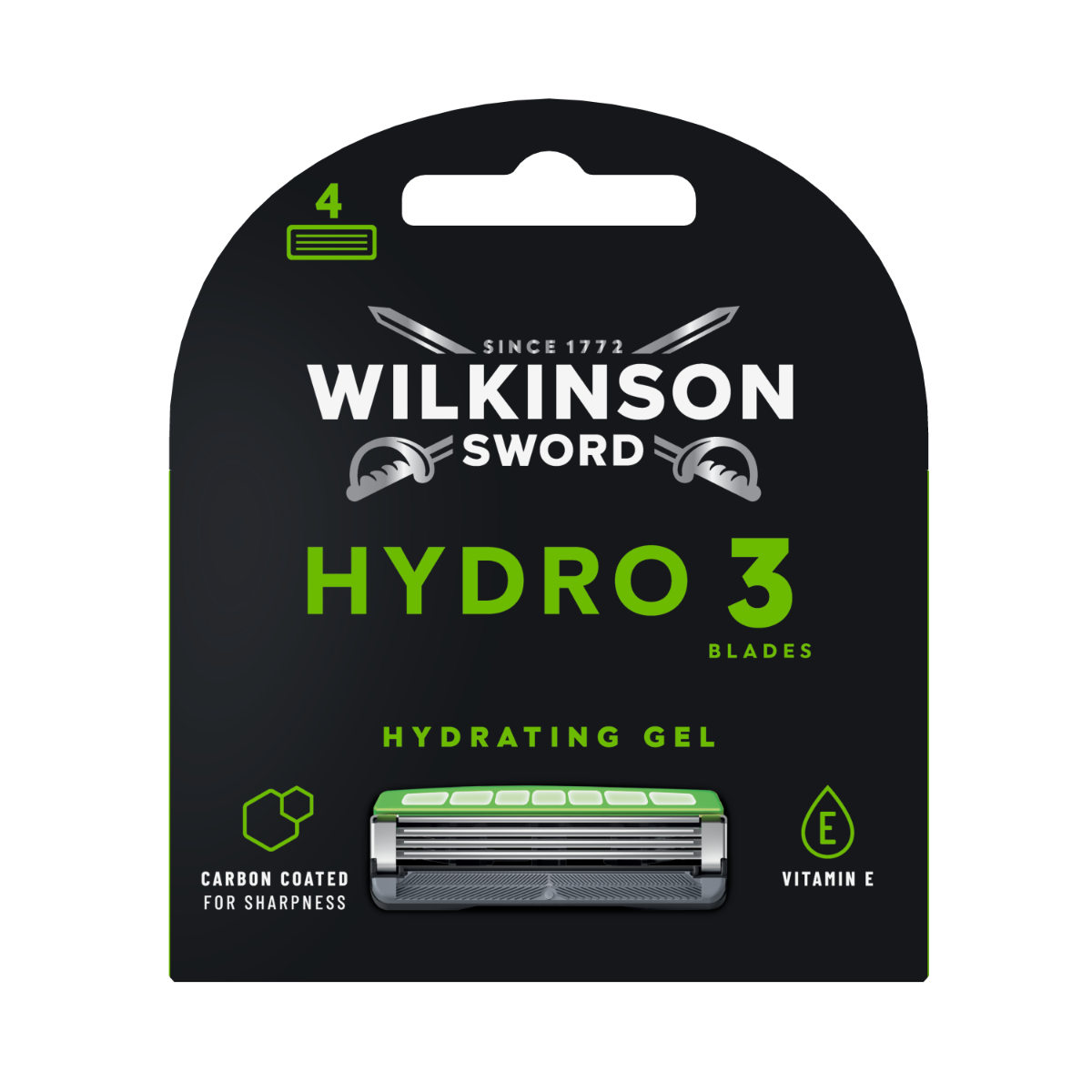 Wilkinson Hydro 3 Black Edition náhradní hlavice 4 ks