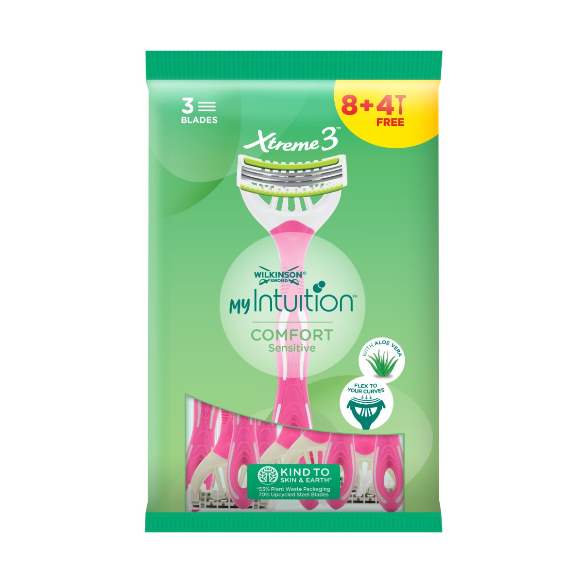 Wilkinson My Intuition Comfort Sensitive jednorázový holicí strojek 8+4 ks