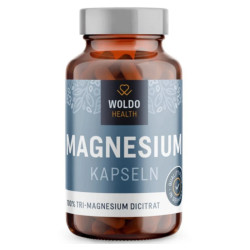 WOLDOHEALTH Hořčík Tri-Magnesium dicitrát 120 kapslí